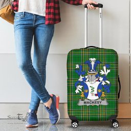 Irish Mackesy Coat of Arms Family Crest Ireland Luggage Cover Irish National Tartan Irish County Luggage Cover