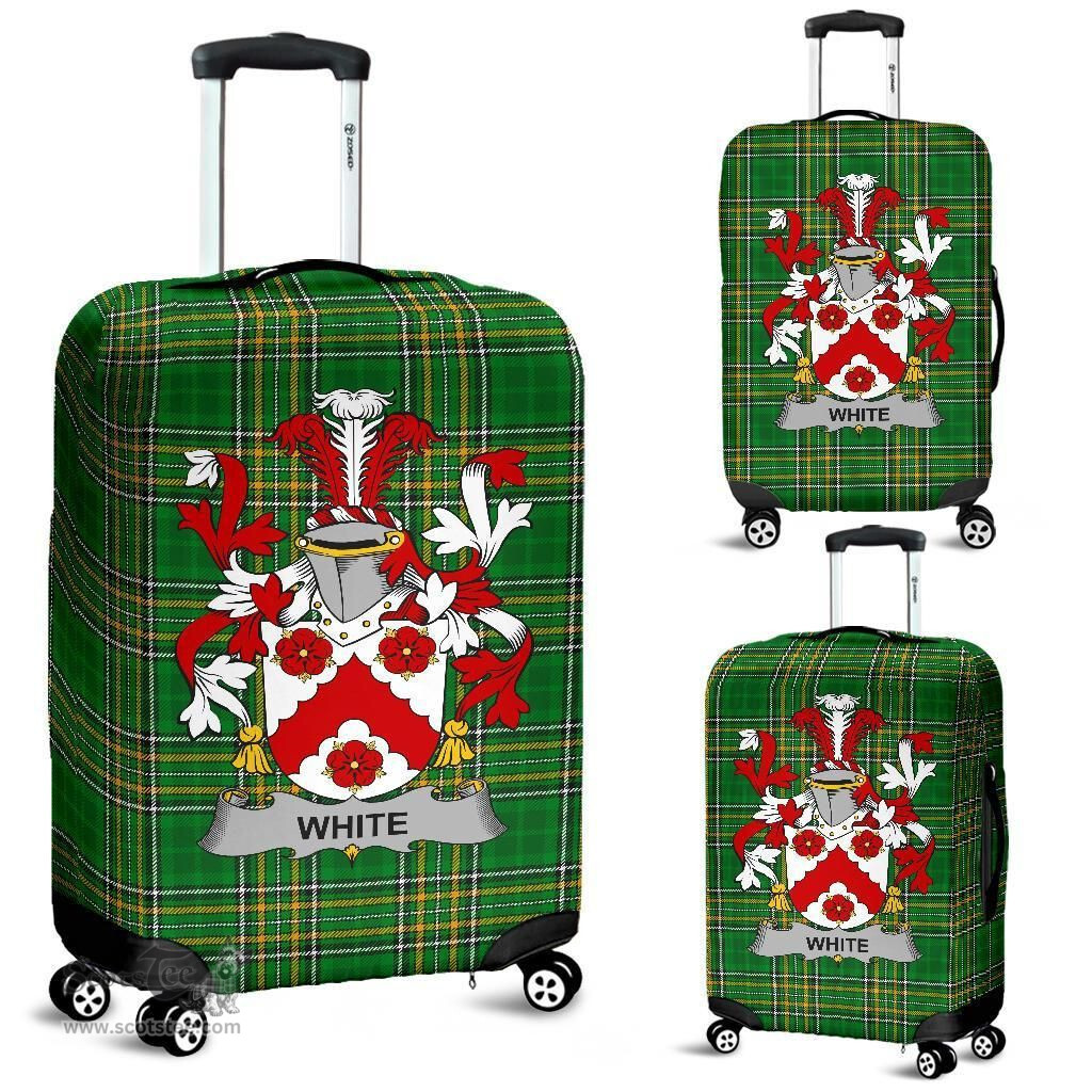 Irish White or Whyte Coat of Arms Family Crest Ireland Luggage Cover Irish National Tartan Irish County Luggage Cover