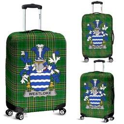 Irish Westloke or Westlock Coat of Arms Family Crest Ireland Luggage Cover Irish National Tartan Irish County Luggage Cover