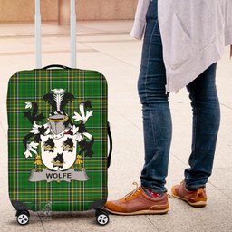 Irish Wolfe Coat of Arms Family Crest Ireland Luggage Cover Irish National Tartan Irish County Luggage Cover