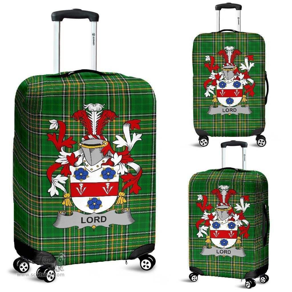 Irish Lord Coat of Arms Family Crest Ireland Luggage Cover Irish National Tartan Irish County Luggage Cover
