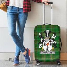 Irish Whalley Coat of Arms Family Crest Ireland Luggage Cover Irish National Tartan Irish County Luggage Cover