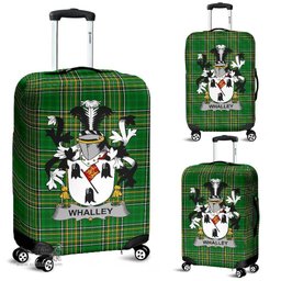 Irish Whalley Coat of Arms Family Crest Ireland Luggage Cover Irish National Tartan Irish County Luggage Cover