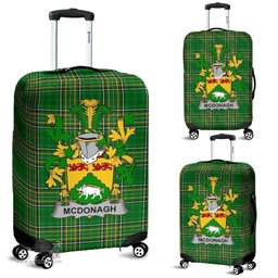 Irish McDonagh or McDonogh Coat of Arms Family Crest Ireland Luggage Cover Irish National Tartan Irish County Luggage Cover