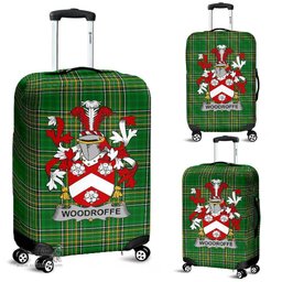 Irish Woodroffe Coat of Arms Family Crest Ireland Luggage Cover Irish National Tartan Irish County Luggage Cover