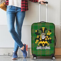 Irish West Coat of Arms Family Crest Ireland Luggage Cover Irish National Tartan Irish County Luggage Cover