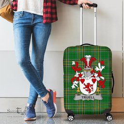 Irish Truell Coat of Arms Family Crest Ireland Luggage Cover Irish National Tartan Irish County Luggage Cover