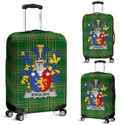 Irish English Coat of Arms Family Crest Ireland Luggage Cover Irish National Tartan Irish County Luggage Cover