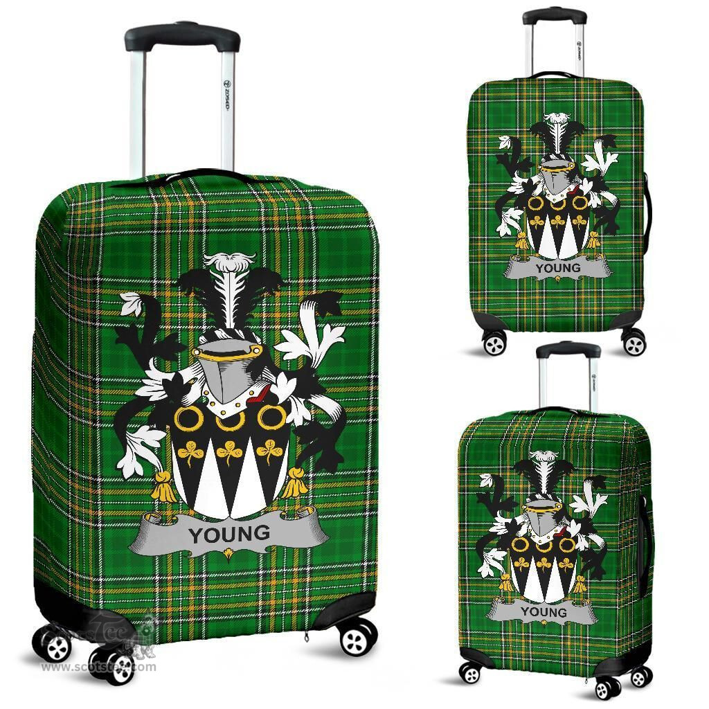 Irish Young Coat of Arms Family Crest Ireland Luggage Cover Irish National Tartan Irish County Luggage Cover