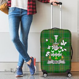 Irish Weld Coat of Arms Family Crest Ireland Luggage Cover Irish National Tartan Irish County Luggage Cover