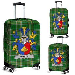 Irish Winch Coat of Arms Family Crest Ireland Luggage Cover Irish National Tartan Irish County Luggage Cover