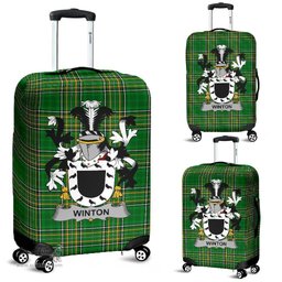 Irish Winton Coat of Arms Family Crest Ireland Luggage Cover Irish National Tartan Irish County Luggage Cover