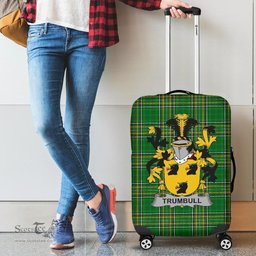 Irish Trumbull or Turnbull Coat of Arms Family Crest Ireland Luggage Cover Irish National Tartan Irish County Luggage Cover