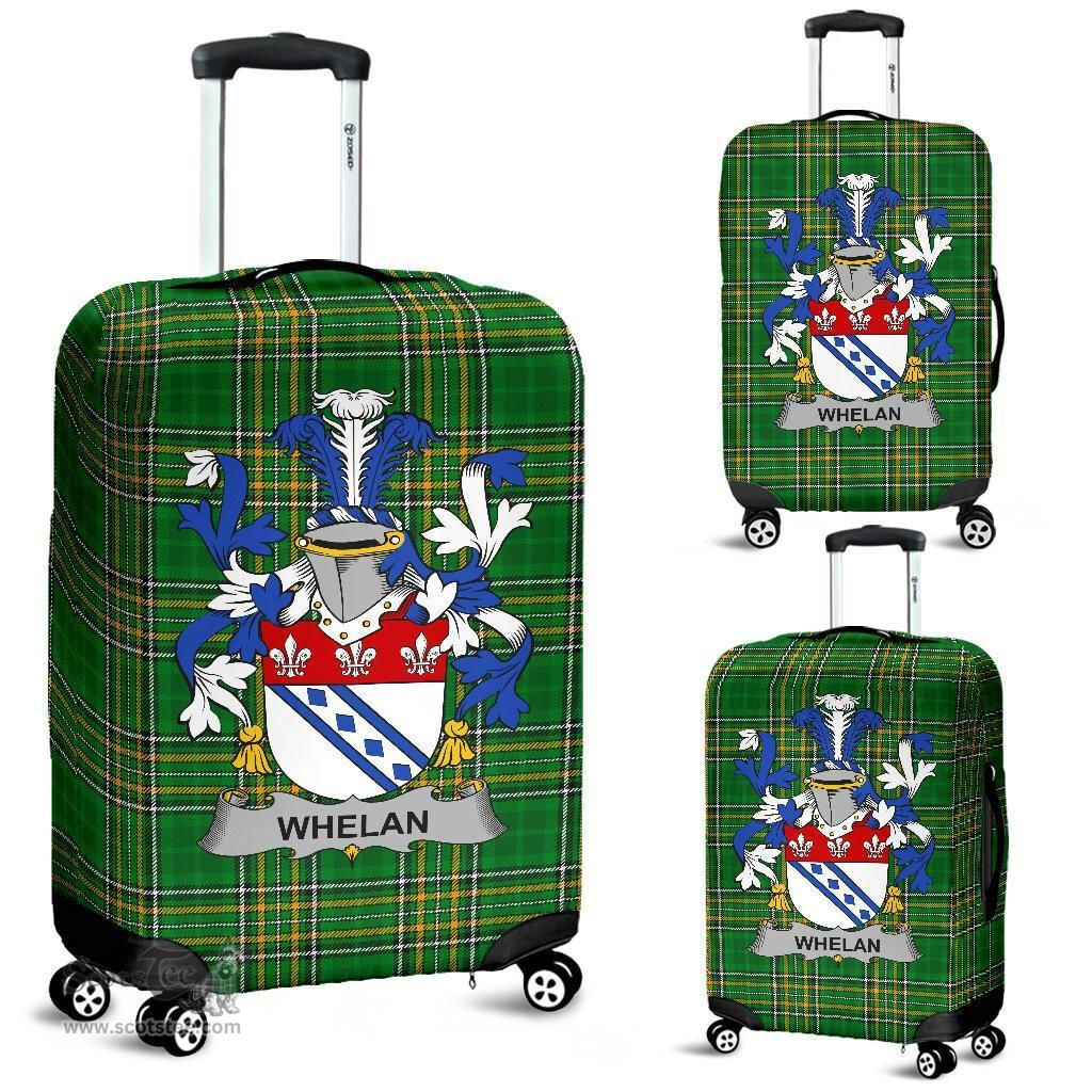 Irish Whelan Coat of Arms Family Crest Ireland Luggage Cover Irish National Tartan Irish County Luggage Cover