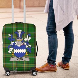 Irish Vyan Coat of Arms Family Crest Ireland Luggage Cover Irish National Tartan Irish County Luggage Cover