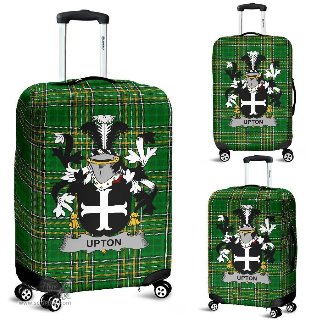 Irish Upton Coat of Arms Family Crest Ireland Luggage Cover Irish National Tartan Irish County Luggage Cover