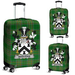 Irish Warters Coat of Arms Family Crest Ireland Luggage Cover Irish National Tartan Irish County Luggage Cover