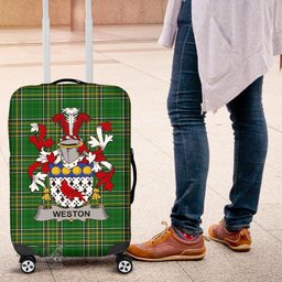Irish Weston Coat of Arms Family Crest Ireland Luggage Cover Irish National Tartan Irish County Luggage Cover