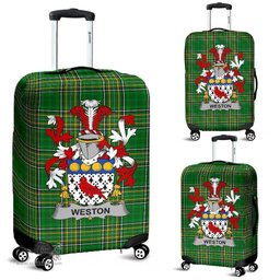 Irish Weston Coat of Arms Family Crest Ireland Luggage Cover Irish National Tartan Irish County Luggage Cover