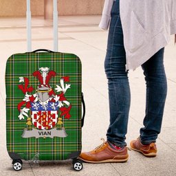 Irish Vian Coat of Arms Family Crest Ireland Luggage Cover Irish National Tartan Irish County Luggage Cover