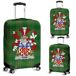 Irish Vian Coat of Arms Family Crest Ireland Luggage Cover Irish National Tartan Irish County Luggage Cover