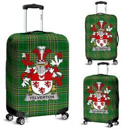 Irish Yelverton Coat of Arms Family Crest Ireland Luggage Cover Irish National Tartan Irish County Luggage Cover
