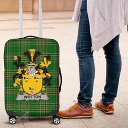 Irish Wotton Coat of Arms Family Crest Ireland Luggage Cover Irish National Tartan Irish County Luggage Cover