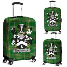 Irish Woodlock Coat of Arms Family Crest Ireland Luggage Cover Irish National Tartan Irish County Luggage Cover