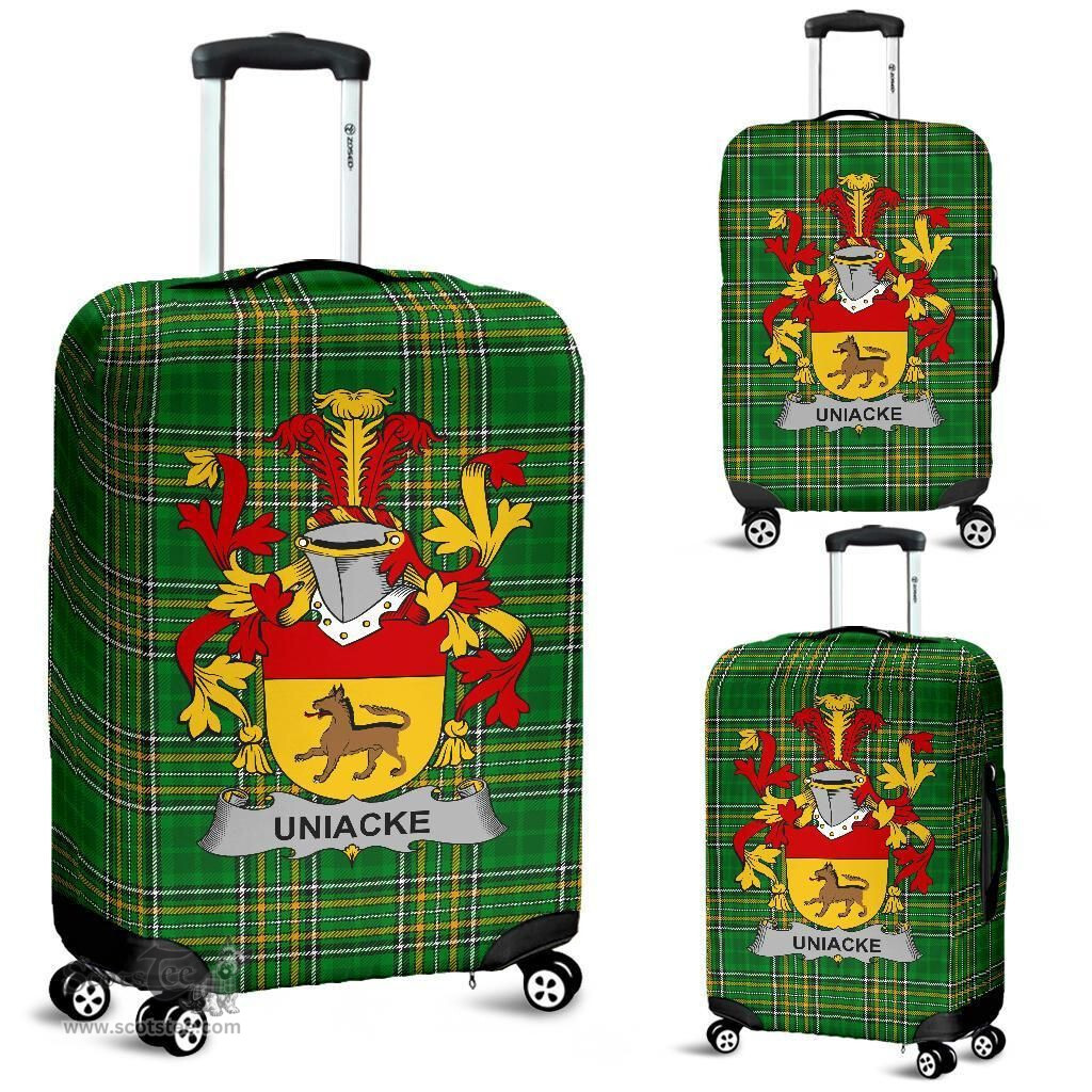 Irish Uniacke Coat of Arms Family Crest Ireland Luggage Cover Irish National Tartan Irish County Luggage Cover