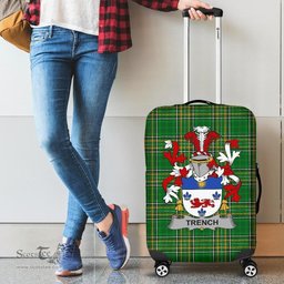 Irish Trench Coat of Arms Family Crest Ireland Luggage Cover Irish National Tartan Irish County Luggage Cover