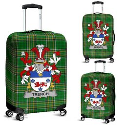 Irish Trench Coat of Arms Family Crest Ireland Luggage Cover Irish National Tartan Irish County Luggage Cover