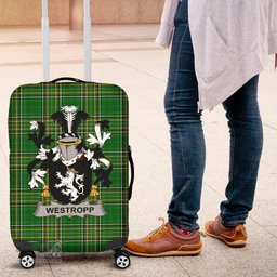 Irish Westropp Coat of Arms Family Crest Ireland Luggage Cover Irish National Tartan Irish County Luggage Cover