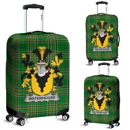 Irish Waterhouse Coat of Arms Family Crest Ireland Luggage Cover Irish National Tartan Irish County Luggage Cover