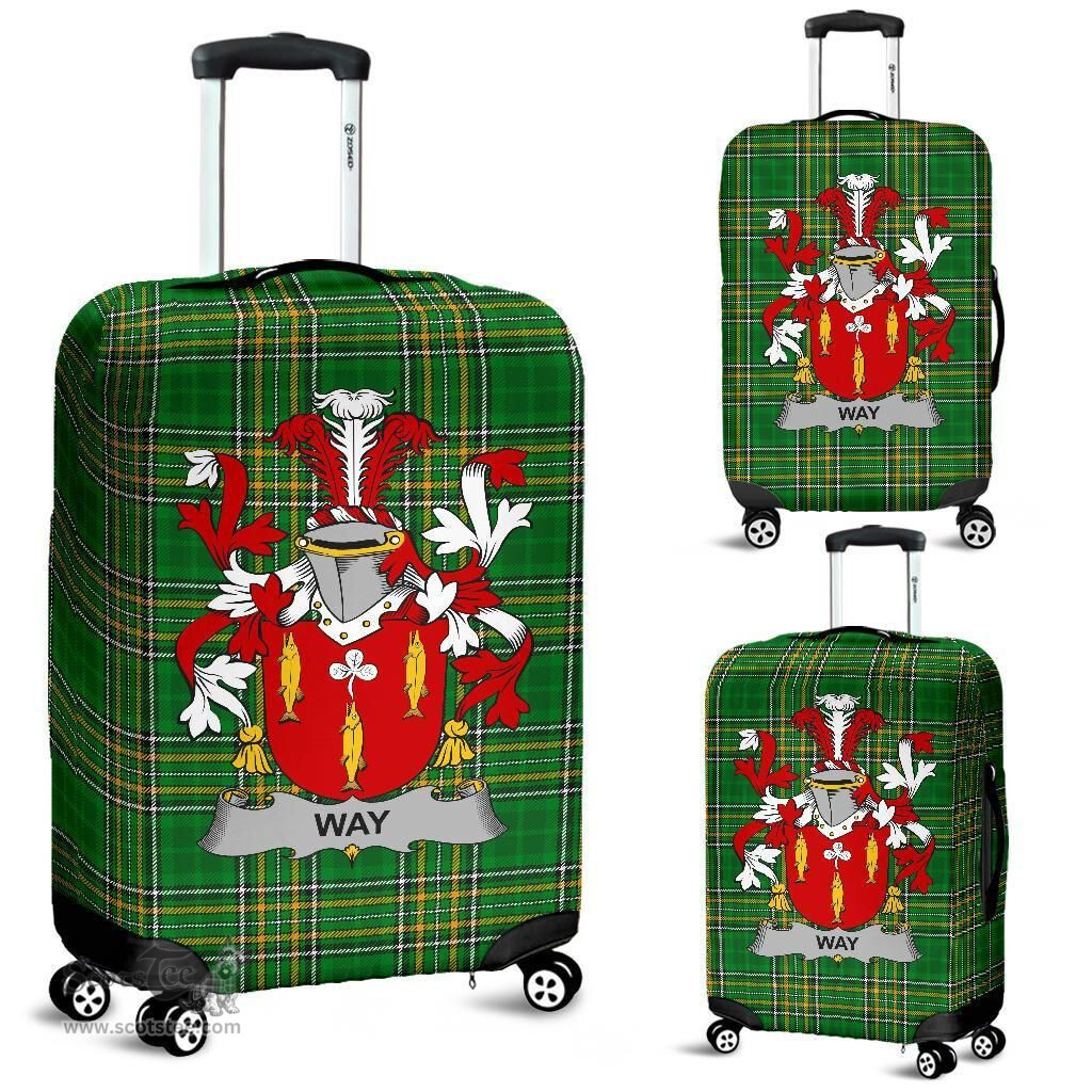 Irish Way Coat of Arms Family Crest Ireland Luggage Cover Irish National Tartan Irish County Luggage Cover