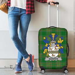 Irish Warren Coat of Arms Family Crest Ireland Luggage Cover Irish National Tartan Irish County Luggage Cover
