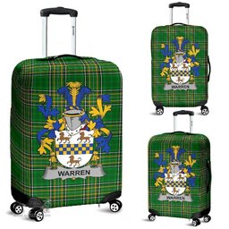 Irish Warren Coat of Arms Family Crest Ireland Luggage Cover Irish National Tartan Irish County Luggage Cover