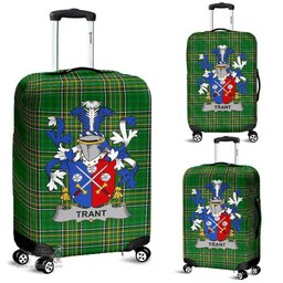 Irish Trant or Trent Coat of Arms Family Crest Ireland Luggage Cover Irish National Tartan Irish County Luggage Cover