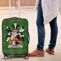 Irish Worth or McWorth Coat of Arms Family Crest Ireland Luggage Cover Irish National Tartan Irish County Luggage Cover
