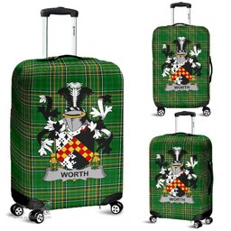 Irish Worth or McWorth Coat of Arms Family Crest Ireland Luggage Cover Irish National Tartan Irish County Luggage Cover
