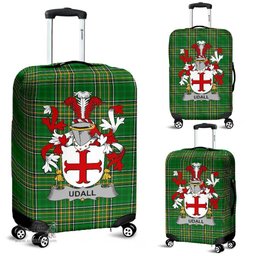 Irish Udall Coat of Arms Family Crest Ireland Luggage Cover Irish National Tartan Irish County Luggage Cover