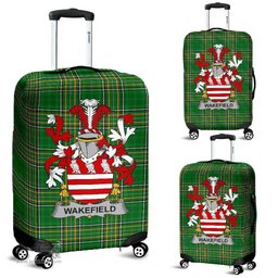 Irish Wakefield Coat of Arms Family Crest Ireland Luggage Cover Irish National Tartan Irish County Luggage Cover