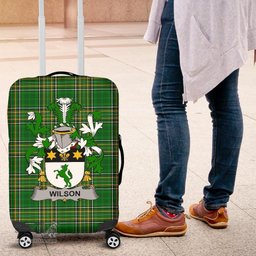 Irish Wilson Coat of Arms Family Crest Ireland Luggage Cover Irish National Tartan Irish County Luggage Cover