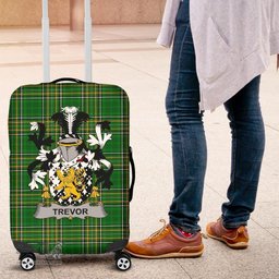 Irish Trevor Coat of Arms Family Crest Ireland Luggage Cover Irish National Tartan Irish County Luggage Cover