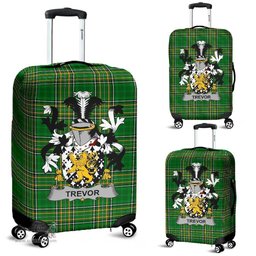 Irish Trevor Coat of Arms Family Crest Ireland Luggage Cover Irish National Tartan Irish County Luggage Cover