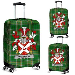 Irish Windsor Coat of Arms Family Crest Ireland Luggage Cover Irish National Tartan Irish County Luggage Cover