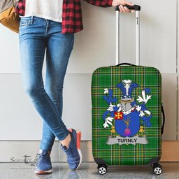 Irish Turnly or Turnley Coat of Arms Family Crest Ireland Luggage Cover Irish National Tartan Irish County Luggage Cover