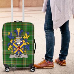 Irish Wade Coat of Arms Family Crest Ireland Luggage Cover Irish National Tartan Irish County Luggage Cover