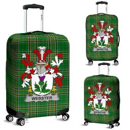 Irish Webster Coat of Arms Family Crest Ireland Luggage Cover Irish National Tartan Irish County Luggage Cover