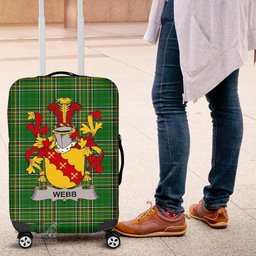 Irish Webb Coat of Arms Family Crest Ireland Luggage Cover Irish National Tartan Irish County Luggage Cover