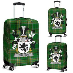 Irish Walker Coat of Arms Family Crest Ireland Luggage Cover Irish National Tartan Irish County Luggage Cover